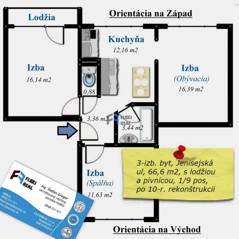 PREDANÉ - Zrekonštruovaný 3-izbový byt na skok od rekreačnej časti Jazera
